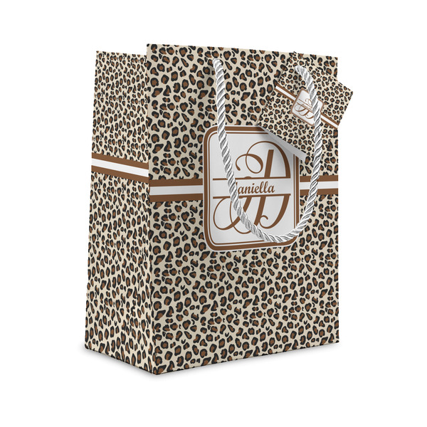 Custom Leopard Print Small Gift Bag (Personalized)