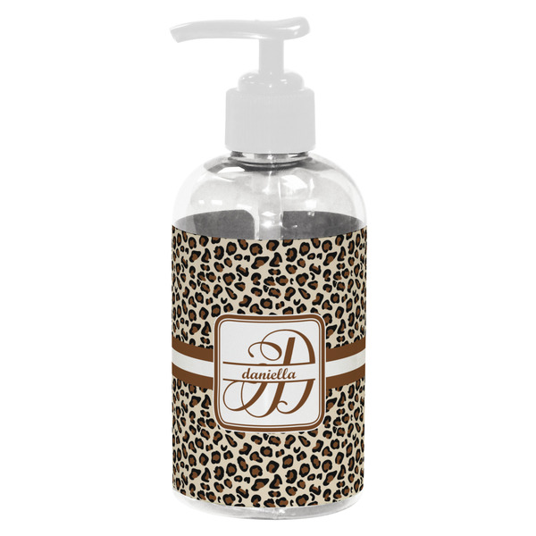 Leopard Print Small Liquid Dispenser (8 oz) - White