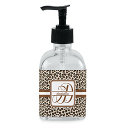 Leopard Print Glass Soap & Lotion Bottle (Personalized)