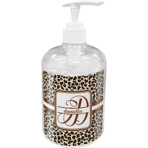 Custom Leopard Print Acrylic Soap & Lotion Bottle (Personalized)