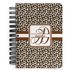 Leopard Print Spiral Notebook - 5x7 w/ Name and Initial