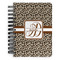 Leopard Print Spiral Journal Small - Front View