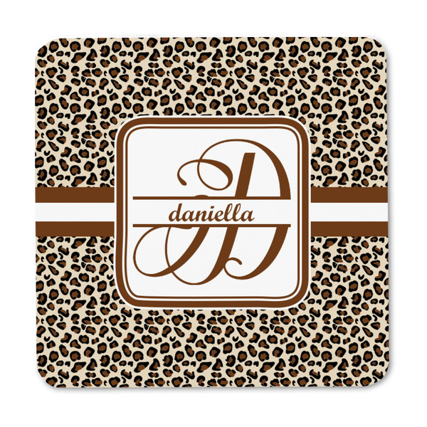 Leopard Print Square Fridge Magnet - FRONT