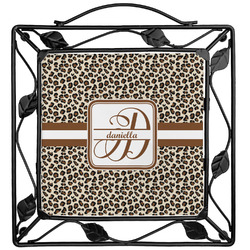 Leopard Print Square Trivet (Personalized)