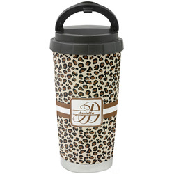 Leopard Print Stainless Steel Coffee Tumbler (Personalized)