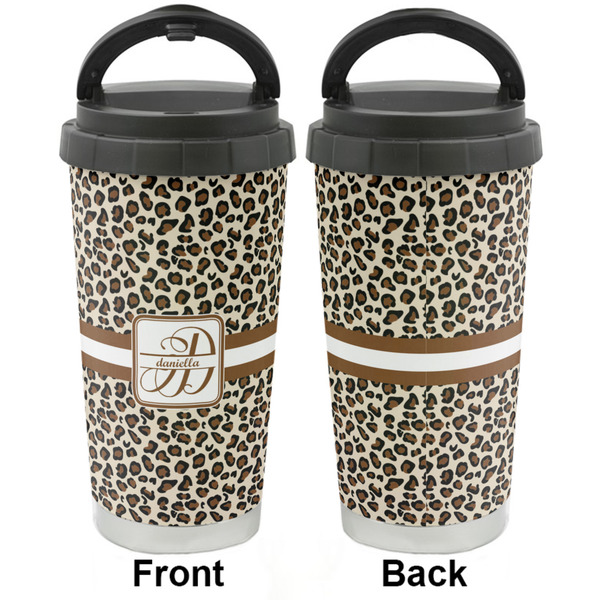 Leopard Print Stainless Steel Travel Cup - Apvl