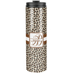 Leopard Print Stainless Steel Skinny Tumbler - 20 oz (Personalized)