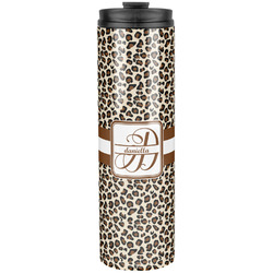 Leopard Print Stainless Steel Skinny Tumbler - 20 oz (Personalized)