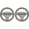 Leopard Print Steering Wheel Cover- Front and Back