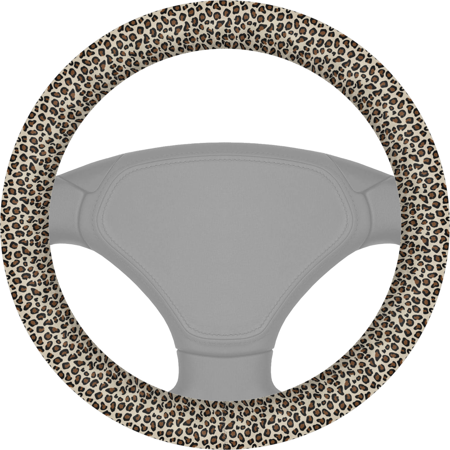 Leopard Print Steering Wheel Cover (Personalized) - YouCustomizeIt