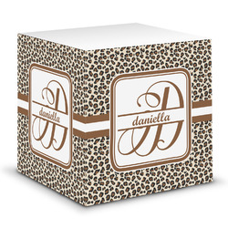 Leopard Print Sticky Note Cube (Personalized)