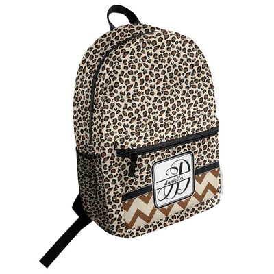 Leopard Print Student Backpack (Personalized)