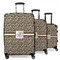 Leopard Print 3 Piece Luggage Set - 20" Carry On, 24" Medium Checked, 28" Large Checked (Personalized)