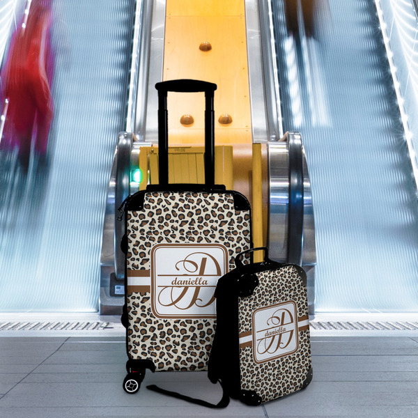 Leopard Print Suitcase Set 4 - IN CONTEXT