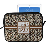 Leopard Print Tablet Case / Sleeve - Large (Personalized)