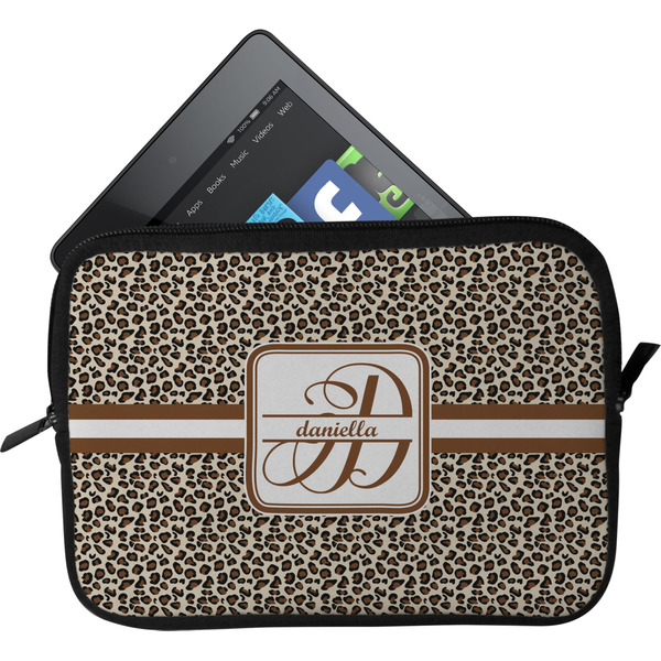 Custom Leopard Print Tablet Case / Sleeve - Small (Personalized)