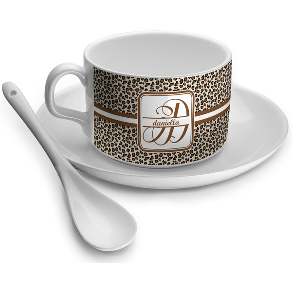 Custom Leopard Print Tea Cup - Single (Personalized)