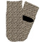 Leopard Print Toddler Ankle Socks - Single Pair - Front and Back