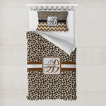 Leopard Print Toddler Bedding w/ Name and Initial