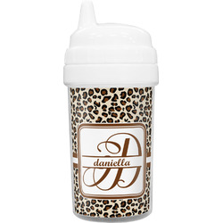 Leopard Print Toddler Sippy Cup (Personalized)
