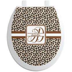 Leopard Print Toilet Seat Decal (Personalized)