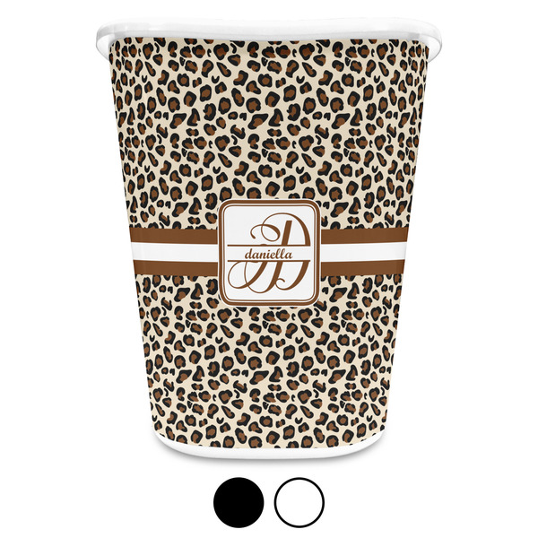 Leopard Print Custom Waste Basket