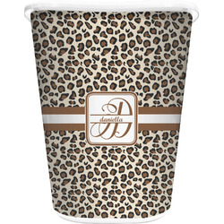 Leopard Print Waste Basket (Personalized)