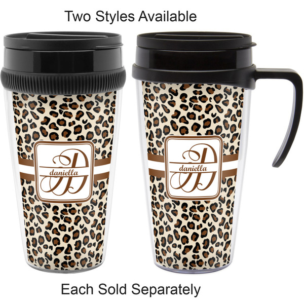 Leopard Print Travel Mugs - with & without Handle