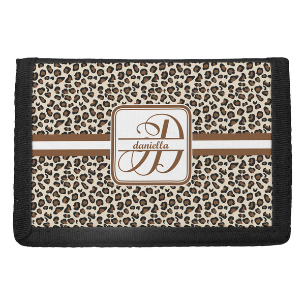 Custom Leopard Print Trifold Wallet (Personalized)