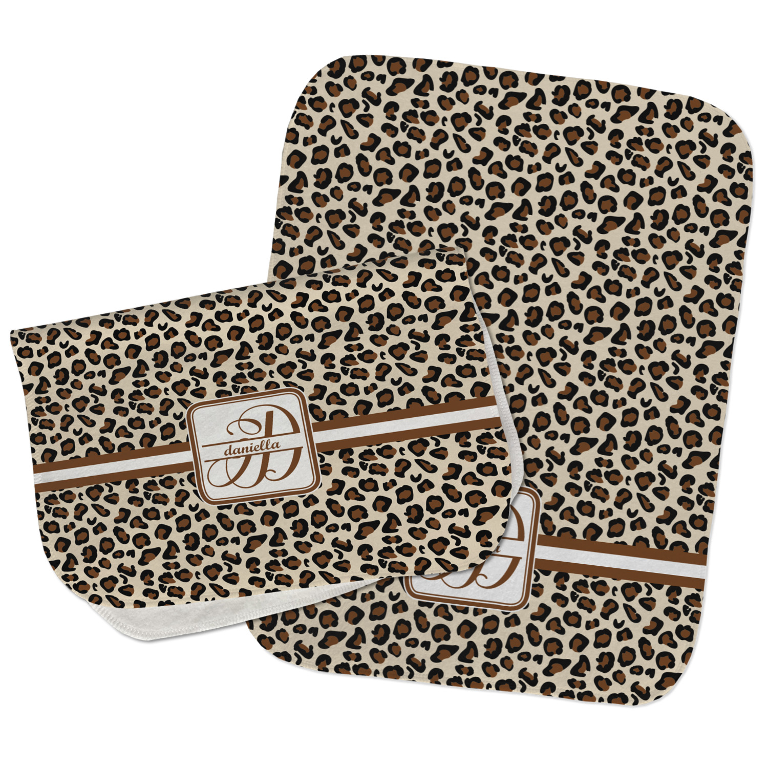 Leopard Print Burp Cloth (Personalized) YouCustomizeIt
