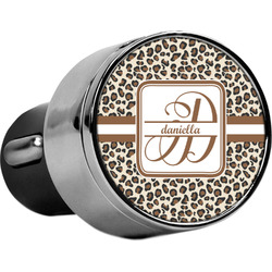 Leopard Print USB Car Charger (Personalized)