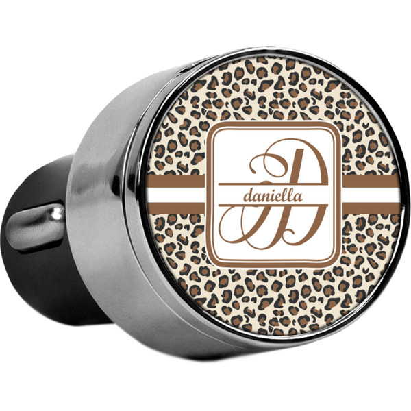 Custom Leopard Print USB Car Charger (Personalized)