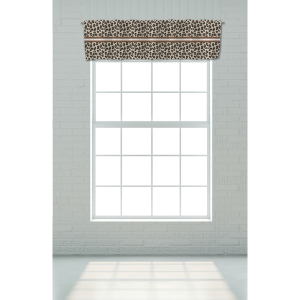 Leopard Print Valance - On window