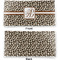 Leopard Print Vinyl Check Book Cover - Front and Back