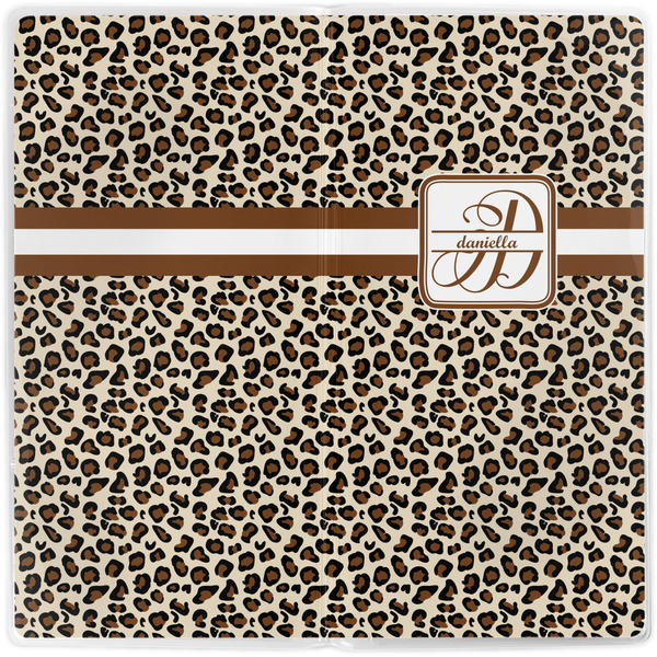 Leopard Print Vinyl Document Wallet - Apvl