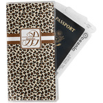 Leopard Print Travel Document Holder