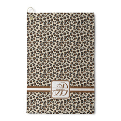 Leopard Print Waffle Weave Golf Towel (Personalized)
