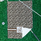 Leopard Print Waffle Weave Golf Towel - In Context