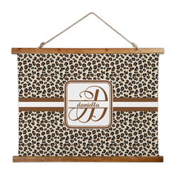 Leopard Print Wall Hanging Tapestry - Wide (Personalized)