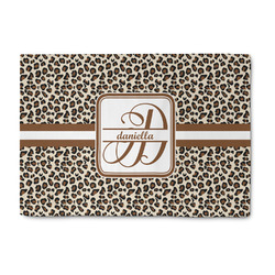 Leopard Print Washable Area Rug (Personalized)
