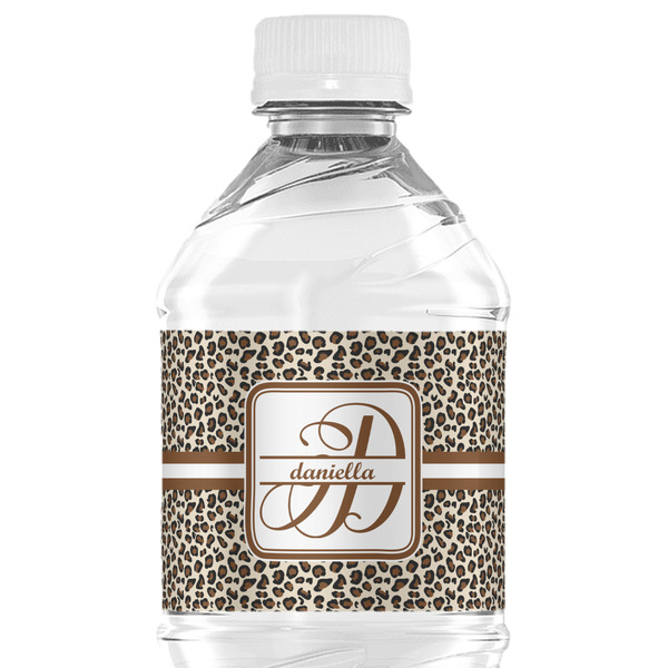 Custom Leopard Print Water Bottle Labels Custom Sized Personalized custom-leopard-print-water-bottle-labels-custom-sized-personalized