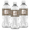 Leopard Print Water Bottle Labels - Front View