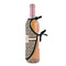Leopard Print Wine Bottle Apron - DETAIL WITH CLIP ON NECK