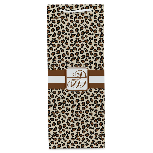 Leopard Print Wine Gift Bag - Gloss - Front