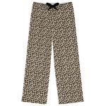 Leopard Print Womens Pajama Pants - L