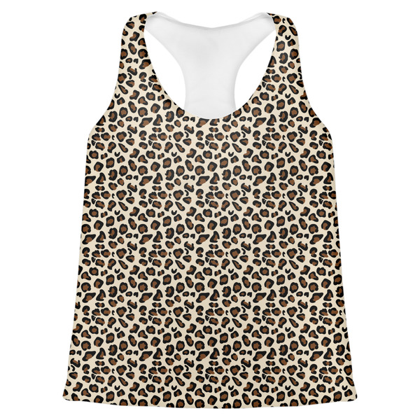 Custom Leopard Print Womens Racerback Tank Top - X Small