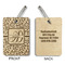 Leopard Print Wood Luggage Tags - Rectangle - Approval