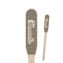 Leopard Print Paddle Wooden Food Picks (Personalized)