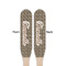 Leopard Print Wooden Food Pick - Paddle - Double Sided - Front & Back