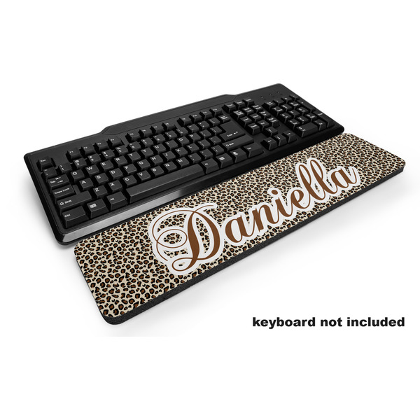 Custom Leopard Print Keyboard Wrist Rest (Personalized)